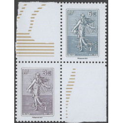 La Semeuse lignée timbres de France N°5532-5533 série neuf**.