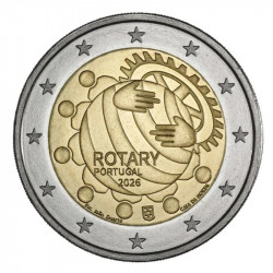 2 euros commémorative Portugal 2026 - Rotary Club.