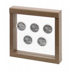 Cadre Nimbus 150 design bois pour objets de collections.