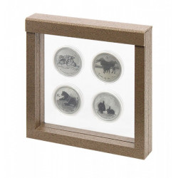 Cadre Nimbus 150 design bois pour objets de collections.