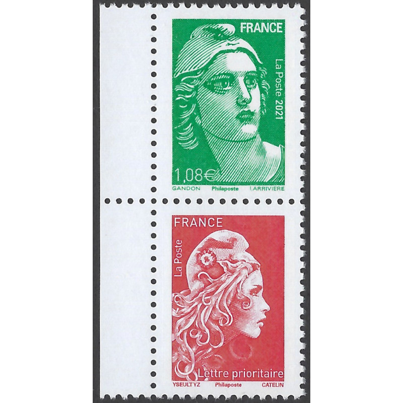 Marianne de Gandon timbre de France N°5496b neuf**.