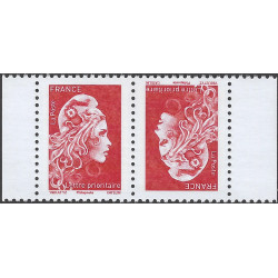 Marianne l'engagée timbre de France N°55253Aa paire tête-bêche neuf**.