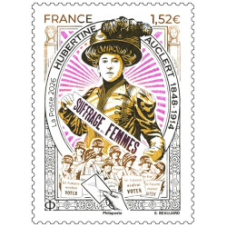 Timbre Hubertine Auclert en feuillet de France N°F217 neuf**.