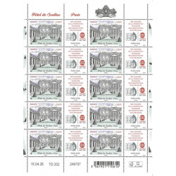 Timbre Hôtel de Soubise en feuillet de France N°F226 neuf**.
