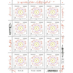 Timbre Métiers d'art - Calligraphe en feuillet de France N°F227 neuf**.