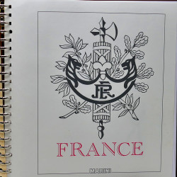 Reliure Marini avec jeux à bandes de timbres de France 2020.