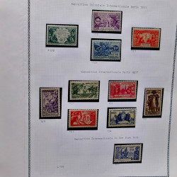 Collection timbres de Réunion 1891-1947 neufs et oblitérés en un album.