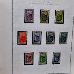 Collection timbres de Réunion 1891-1947 neufs et oblitérés en un album.