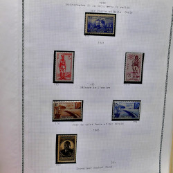 Collection timbres de Réunion 1891-1947 neufs et oblitérés en un album.