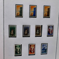Collection timbres de Réunion 1891-1947 neufs et oblitérés en un album.