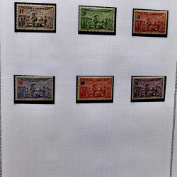 Collection timbres de Réunion 1891-1947 neufs et oblitérés en un album.