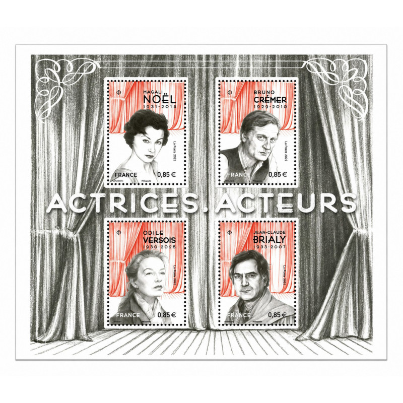 Feuillet de 4 timbres Acteurs et Actrices N°F5174 neuf**.
