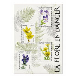 Feuillet de 4 timbres Flore en danger N°F5322 neuf**.