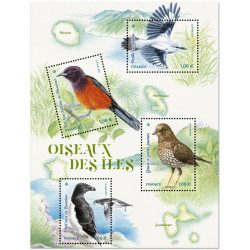 Feuillet de 4 timbres Oiseaux des îles N°F5460 neuf**.