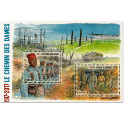 Feuillet de 2 timbres Chemin des Dames N°F5138 neuf**.