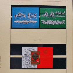 Collection de timbres et blocs de Russie 1959-1999 neufs** en 4 albums.