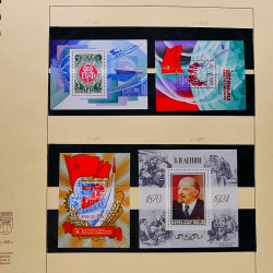 Collection de timbres et blocs de Russie 1959-1999 neufs** en 4 albums.