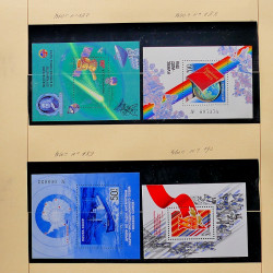 Collection de timbres et blocs de Russie 1959-1999 neufs** en 4 albums.