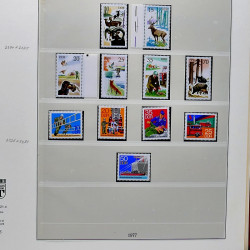 Collection timbres d'Allemagne de l'Est (DDR) 1977-1999 neufs** en 5 albums.