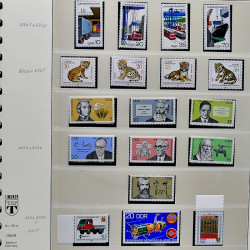 Collection timbres d'Allemagne de l'Est (DDR) 1977-1999 neufs** en 5 albums.