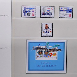 Collection timbres d'Allemagne de l'Est (DDR) 1977-1999 neufs** en 5 albums.