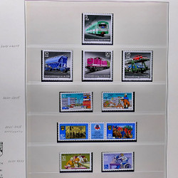 Collection timbres d'Allemagne de l'Est (DDR) 1977-1999 neufs** en 5 albums.