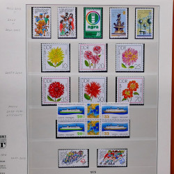 Collection timbres d'Allemagne de l'Est (DDR) 1977-1999 neufs** en 5 albums.