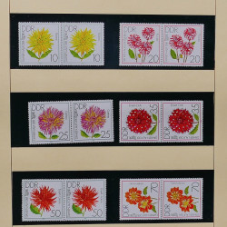 Collection timbres d'Allemagne de l'Est (DDR) 1977-1999 neufs** en 5 albums.