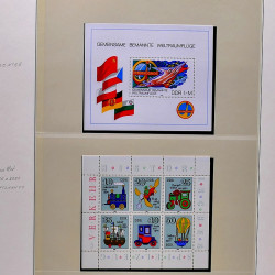 Collection timbres d'Allemagne de l'Est (DDR) 1977-1999 neufs** en 5 albums.