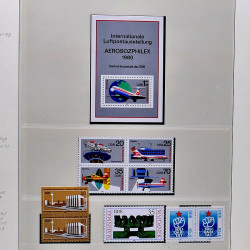 Collection timbres d'Allemagne de l'Est (DDR) 1977-1999 neufs** en 5 albums.