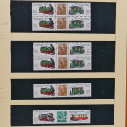 Collection timbres d'Allemagne de l'Est (DDR) 1977-1999 neufs** en 5 albums.