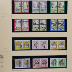 Collection timbres d'Allemagne de l'Est (DDR) 1977-1999 neufs** en 5 albums.