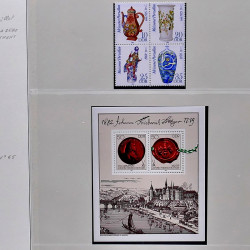 Collection timbres d'Allemagne de l'Est (DDR) 1977-1999 neufs** en 5 albums.