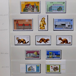 Collection timbres d'Allemagne de l'Est (DDR) 1977-1999 neufs** en 5 albums.