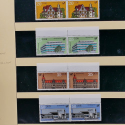 Collection timbres d'Allemagne de l'Est (DDR) 1977-1999 neufs** en 5 albums.