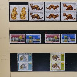 Collection timbres d'Allemagne de l'Est (DDR) 1977-1999 neufs** en 5 albums.