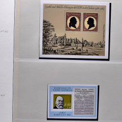 Collection timbres d'Allemagne de l'Est (DDR) 1977-1999 neufs** en 5 albums.