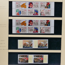 Collection timbres d'Allemagne de l'Est (DDR) 1977-1999 neufs** en 5 albums.