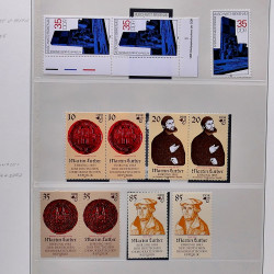 Collection timbres d'Allemagne de l'Est (DDR) 1977-1999 neufs** en 5 albums.