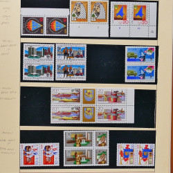 Collection timbres d'Allemagne de l'Est (DDR) 1977-1999 neufs** en 5 albums.