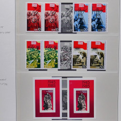 Collection timbres d'Allemagne de l'Est (DDR) 1977-1999 neufs** en 5 albums.