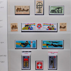 Collection timbres d'Allemagne de l'Est (DDR) 1977-1999 neufs** en 5 albums.
