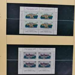 Collection timbres d'Allemagne de l'Est (DDR) 1977-1999 neufs** en 5 albums.