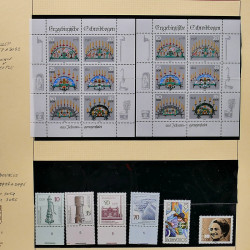 Collection timbres d'Allemagne de l'Est (DDR) 1977-1999 neufs** en 5 albums.