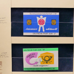 Collection timbres d'Allemagne de l'Est (DDR) 1977-1999 neufs** en 5 albums.