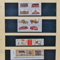 Collection timbres d'Allemagne de l'Est (DDR) 1977-1999 neufs** en 5 albums.