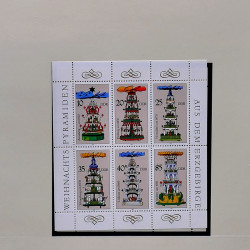 Collection timbres d'Allemagne de l'Est (DDR) 1977-1999 neufs** en 5 albums.