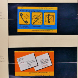 Collection timbres d'Allemagne de l'Est (DDR) 1977-1999 neufs** en 5 albums.