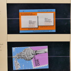 Collection timbres d'Allemagne de l'Est (DDR) 1977-1999 neufs** en 5 albums.