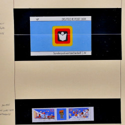 Collection timbres d'Allemagne de l'Est (DDR) 1977-1999 neufs** en 5 albums.